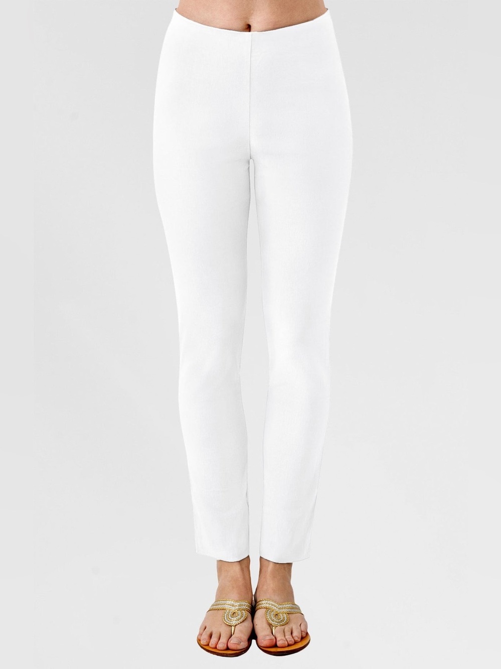 Gretchen Scott Gripeless Pull On Pants in White size Medium